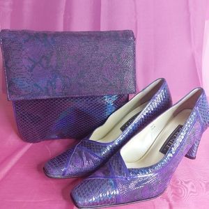 J. Renee Genuine leather, Snakeskin pattern purse